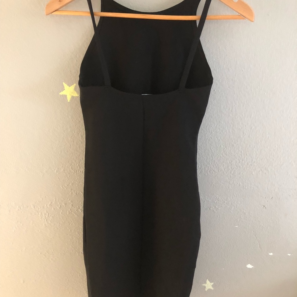 Lulu’s The Perfect Black Midi Dress Bodycon XS - Picture 2 of 4